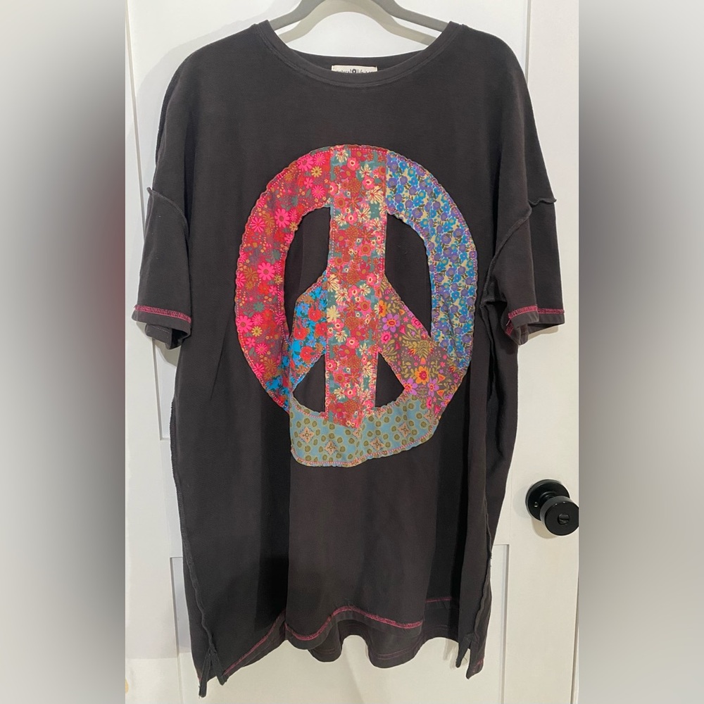 NATURAL LIFE Charcoal T-Shirt Dress